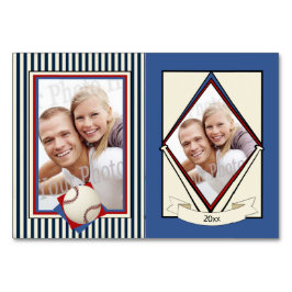 Baseball-Hochzeitskarten Tischnummer