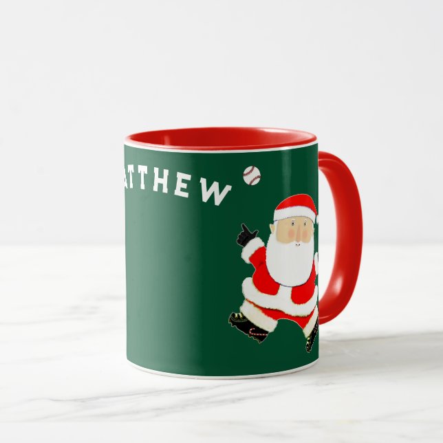 Baseball Holiday Collectible Tasse (VorderseiteRechts)