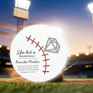 Baseball Homerun Diamant Junggesellinnenabschied E Save The Date