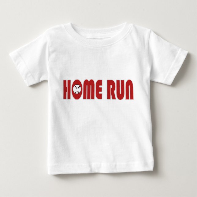 Baseball Homerun T - Shirt (Säugling) (Vorderseite)