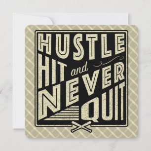 Baseball Hustle, Hit & Never Quitter Invitations