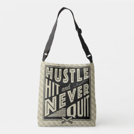 Baseball Hustle Hit nie verlassen Bag Tragetaschen Mit Langen Trägern