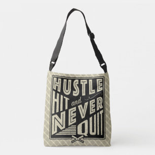 Baseball Hustle Hit nie verlassen Bag Tragetaschen Mit Langen Trägern