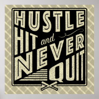 Baseball Hustle, schlagen und nie aufhören zu druc