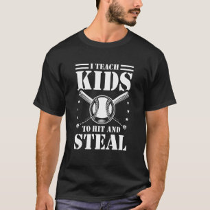 Baseball I lehrt Kinder, Baseball Co. zu schlagen  T-Shirt