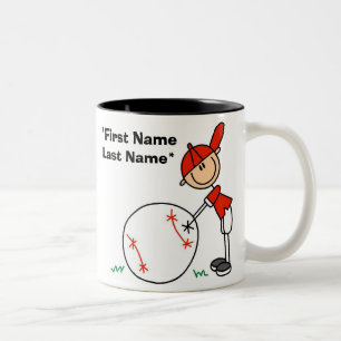 Baseball Ich bin Fünf Personalisierbarer Becher Zweifarbige Tasse