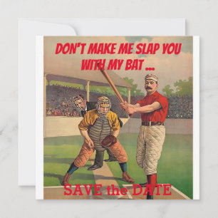 Baseball Image FP der 1840er Save The Date