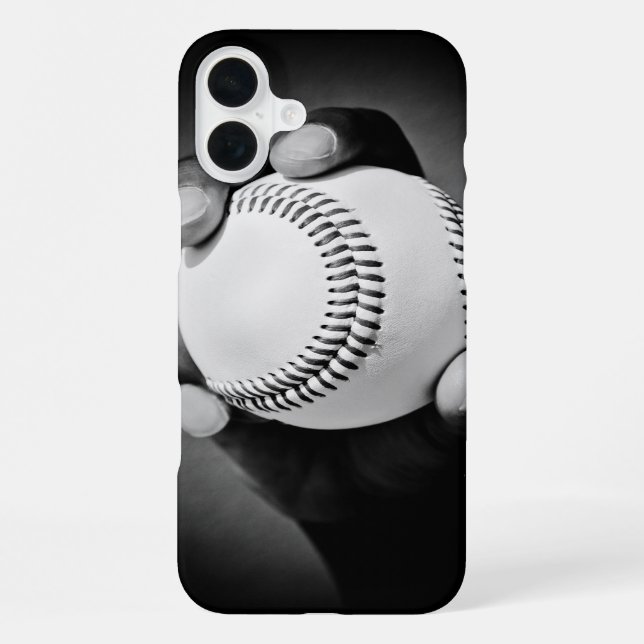 Baseball in der Hand iPhone Hülle (Rückseite)