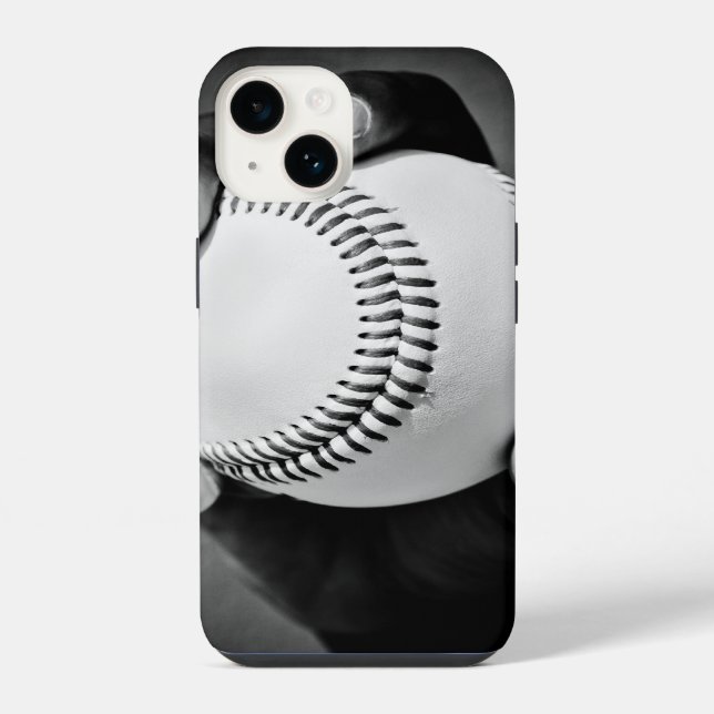 Baseball in der Hand iPhone Hülle (Rückseite)