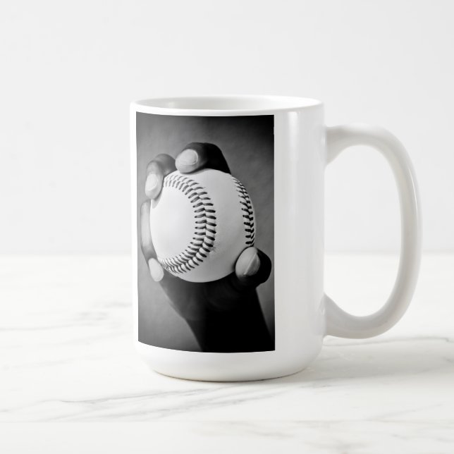 Baseball in der Hand Kaffeetasse (Rechts)