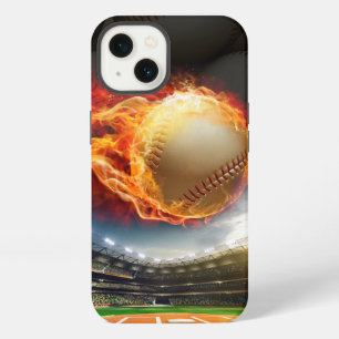 Baseball in Flammen iPhone Hülle