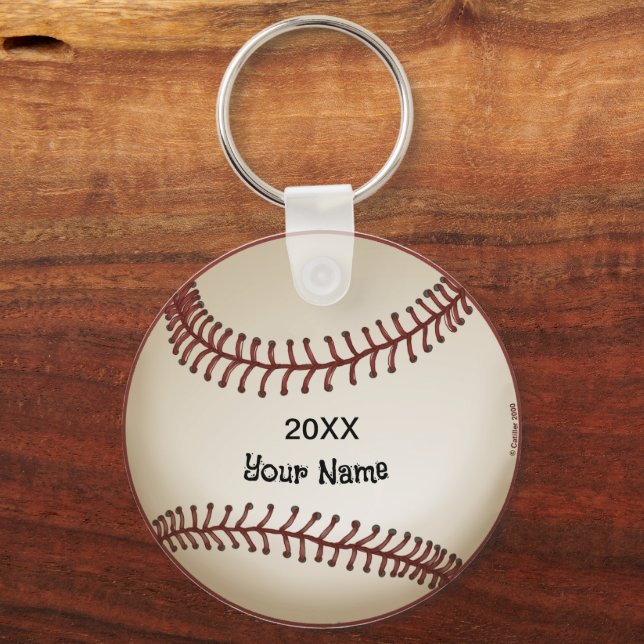 Baseball-individuelle Name Schlüsselanhänger (Vorderseite)