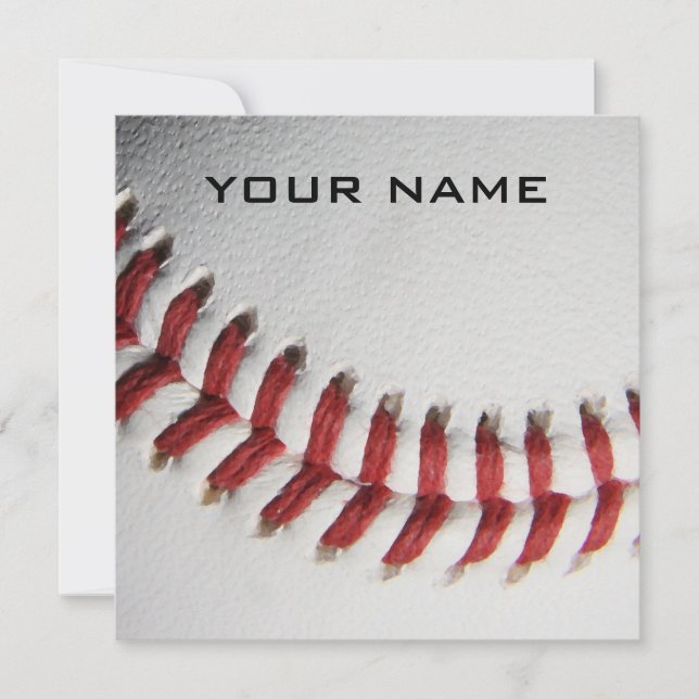 Baseball Inspiration Hinzufügen Ihrer Namenskarte (Vorderseite)