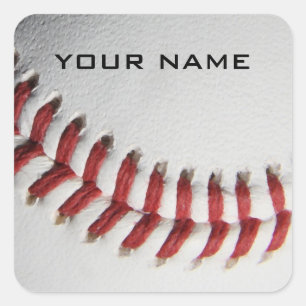 Baseball Inspiration hinzufügen Quadratischer Aufkleber