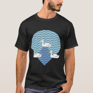 Baseball Inspirierte Enten auf den Teichläufern a T-Shirt