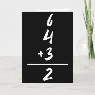 Baseball-Inspirierte Mathematik 6 4 3 2 Double Pla Karte