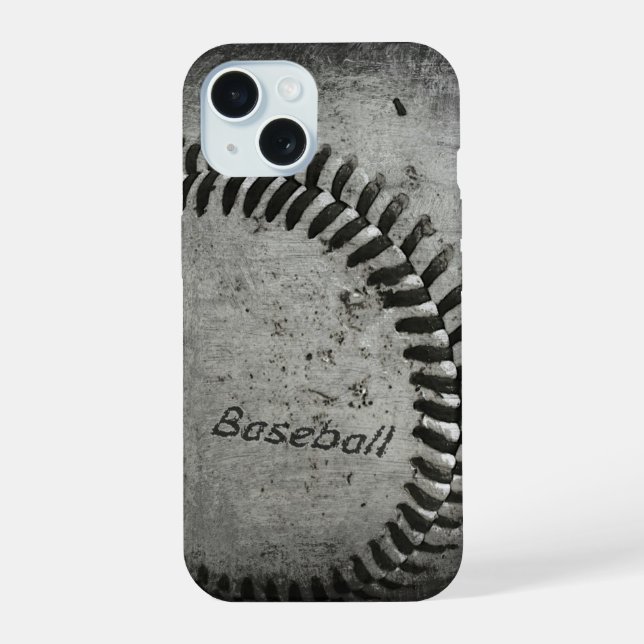 Baseball iPhone 15 Hülle (Rückseite)