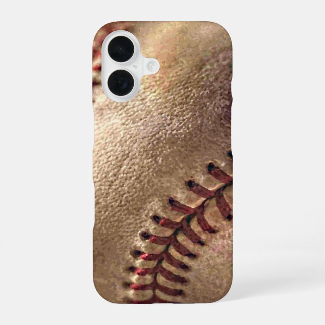 Baseball iPhone 16 Hülle (Rückseite)