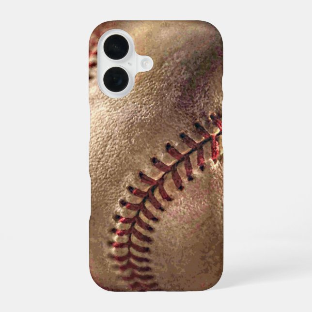 Baseball iPhone 16 Hülle (Rückseite)