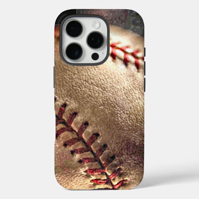 Baseball iPhone 16 Pro Hülle (Rückseite)