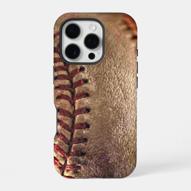 Baseball iPhone 16 Pro Hülle (Rückseite)
