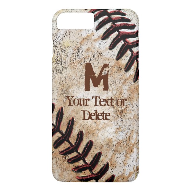 Baseball iPhone Hüllen personalisiertes iPhone 7 (Rückseite)