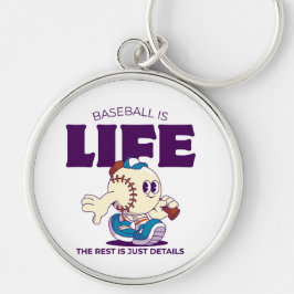Baseball ist das Leben, der Rest ist nur Details Schlüsselanhänger