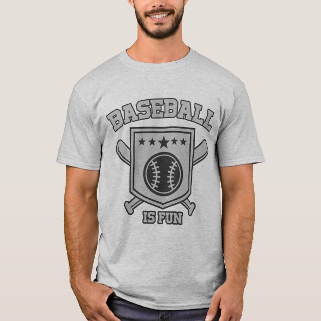 BASEBALL IST FUN SPORT T-Shirt (Vorderseite)