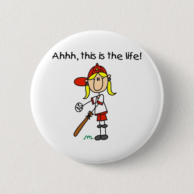 Baseball ist Leben Button (Vorderseite)