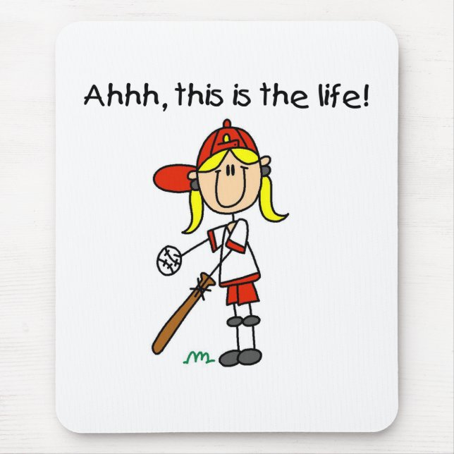 Baseball ist Leben Mousepad (Vorne)