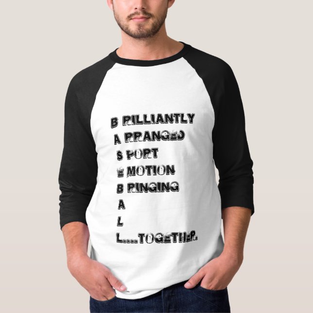 Baseball ist Leben T-Shirt (Vorderseite)