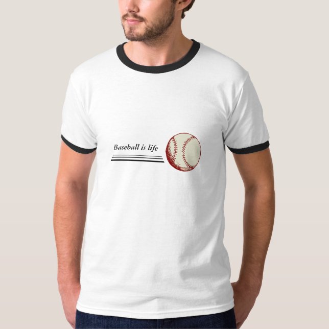 Baseball ist Leben T-Shirt (Vorderseite)