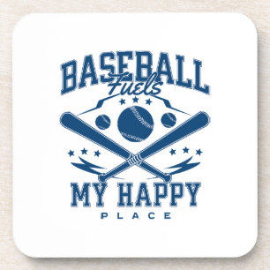 Baseball ist mein glücklicher Ort Getränkeuntersetzer