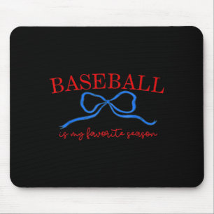 Baseball ist mein Lieblingsjahreszeit-Shirt, Baseb Mousepad