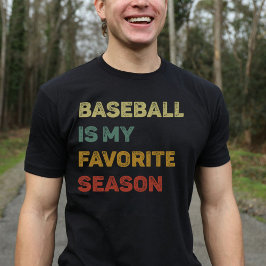 Baseball ist mein Lieblingssaison-Retro T-Shirt