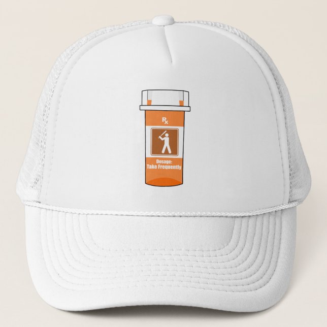 Baseball ist mein Medikament Truckerkappe (Vorderseite)