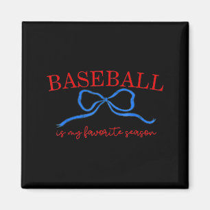 Baseball ist meine Lieblingsjahreszeit Shirt, Base Magnet