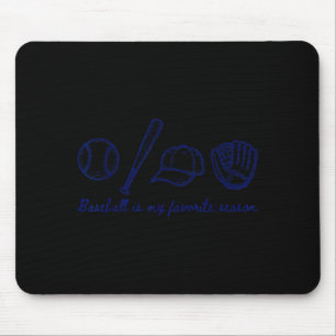 Baseball ist meine Lieblingsjahreszeit Sport Minim Mousepad