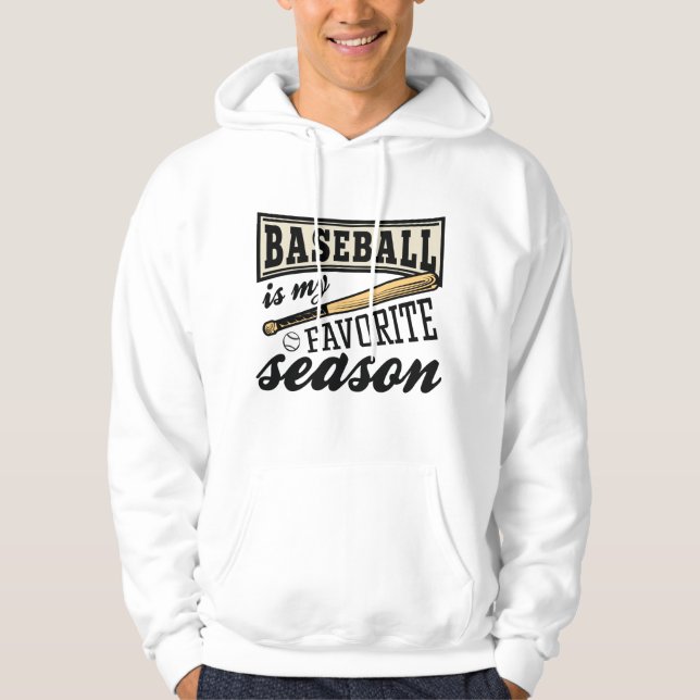 Baseball ist meine Lieblingssaison Hoodie (Vorderseite)