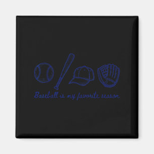 Baseball ist meine Lieblingssportsaison Minimalist Magnet