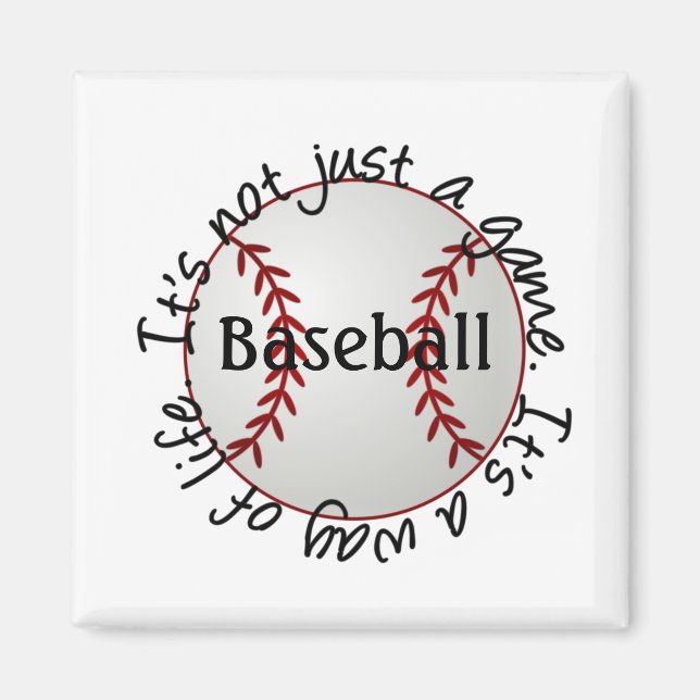 Baseball ist nicht nur ein Spiel Magnet (Vorne)