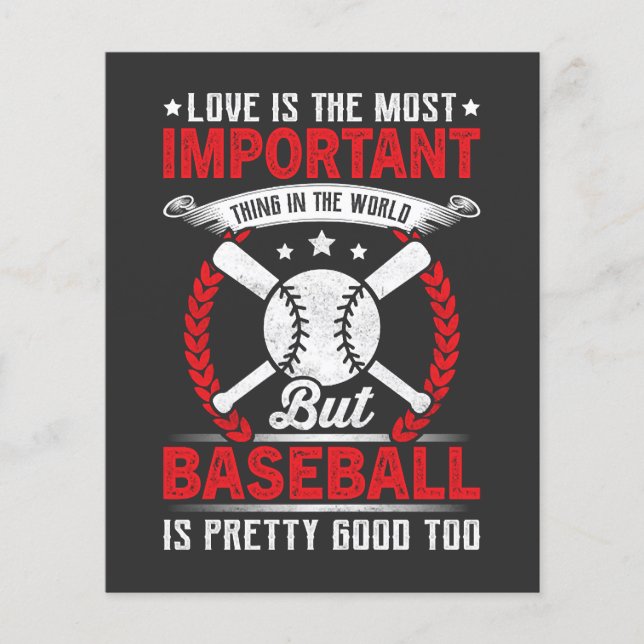 Baseball ist ziemlich gut flyer (Vorne)