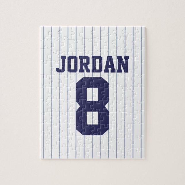 Baseball Jersey mit Individuelle Name und Nummer (Vertikal)