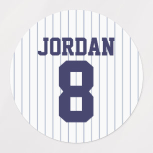 Baseball Jersey mit Individuelle Name und Nummer Etiketten