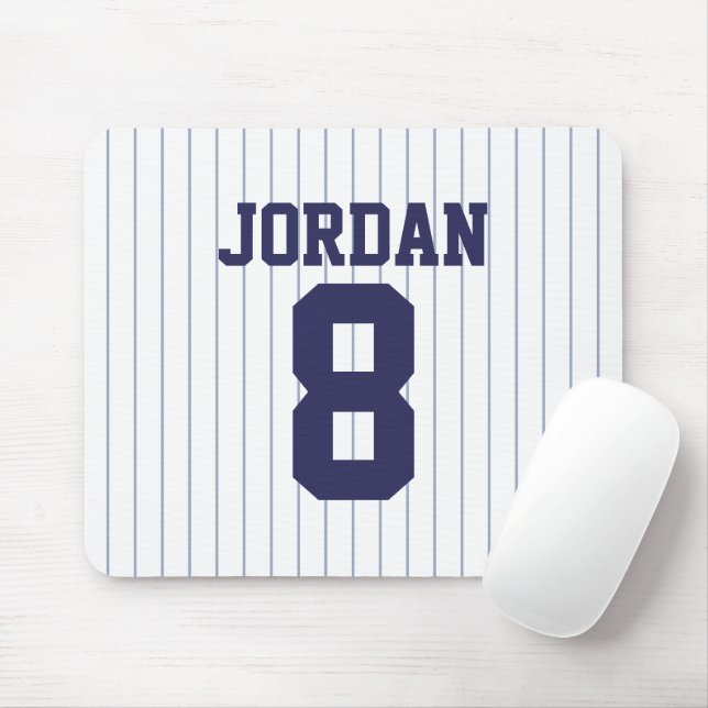 Baseball Jersey mit Individuelle Name und Nummer Mousepad (Mit Mouse)