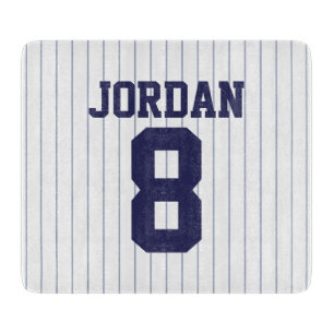Baseball Jersey mit Individuelle Name und Nummer Schneidebrett