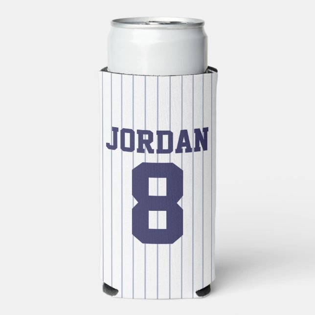 Baseball Jersey mit Individuelle Name und Nummer Selters Dosenkühler (Seltzer Vorderseite)