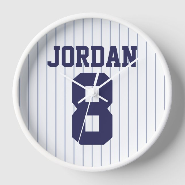 Baseball Jersey mit Individuelle Name und Nummer Uhr (Vorderseite)
