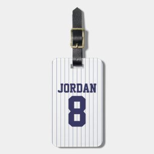 Baseball Jersey mit Zahlen Gepäckanhänger