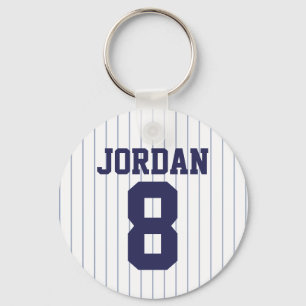 Baseball Jersey mit Zahlen Schlüsselanhänger